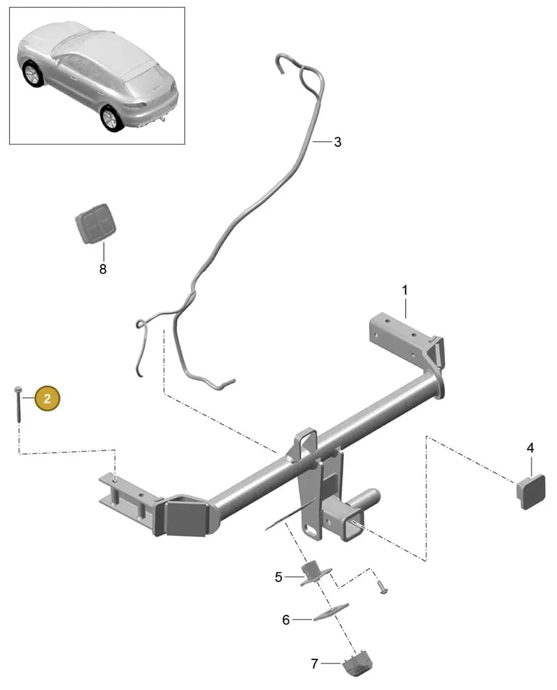 N90772102 — Porsche Macan (2013-2018) diagram p44002000, position 2