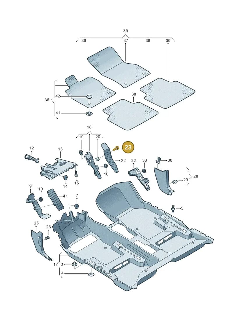 N907732019B9 — Volkswagen Arteon (2017-2025) diagram 828863000, position 23