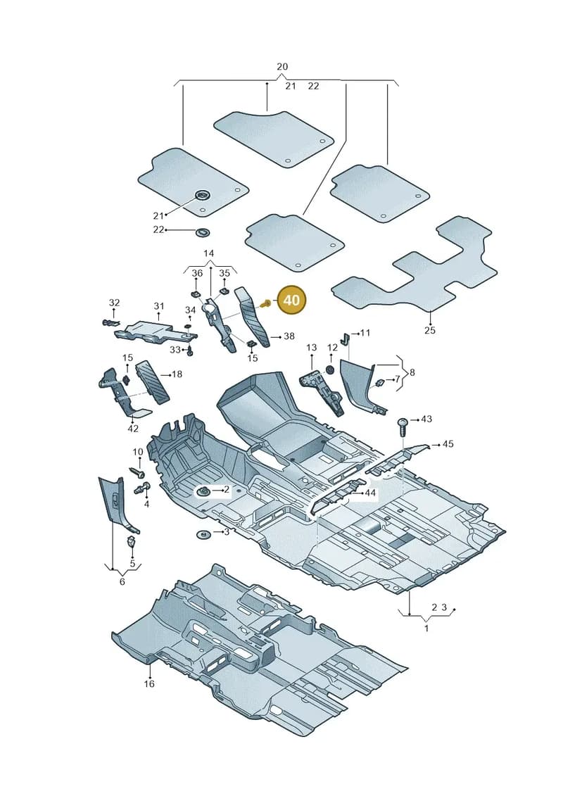 N907732019B9 — Volkswagen Touran (2015-2025) diagram 869863000, position 40