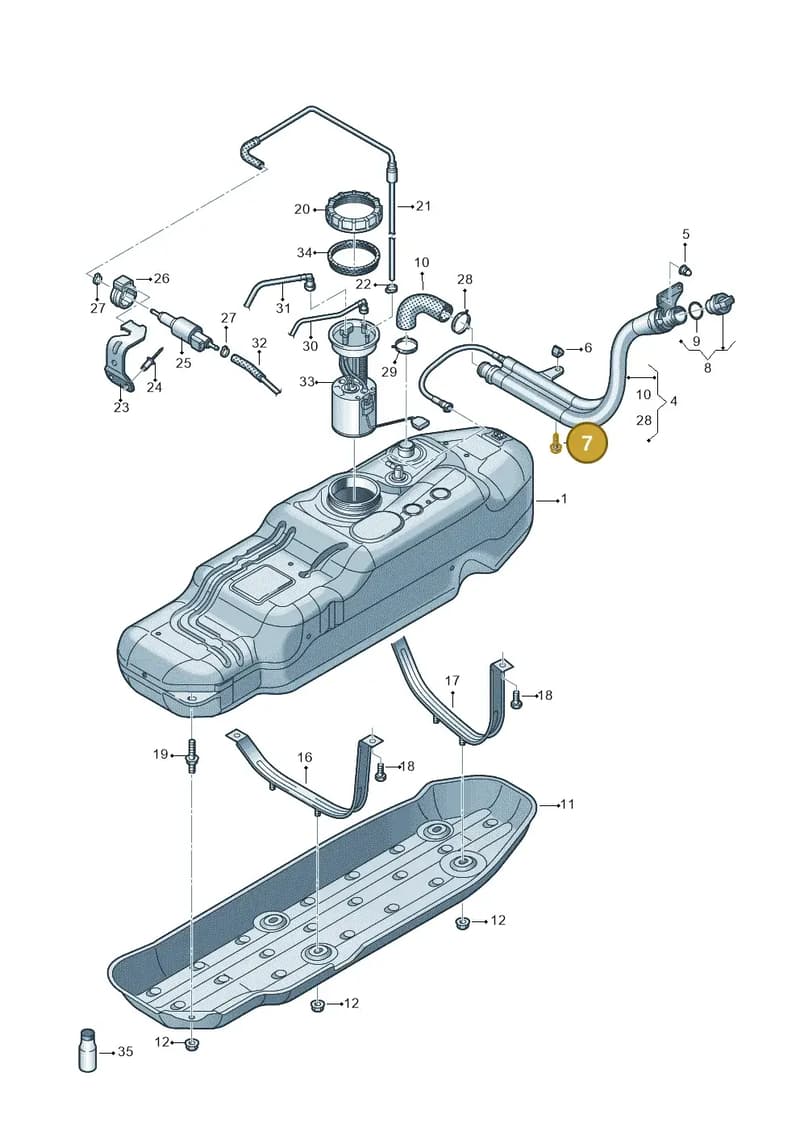 N907732019B9 — Volkswagen Amarok (2022-) diagram 894201700, position 7