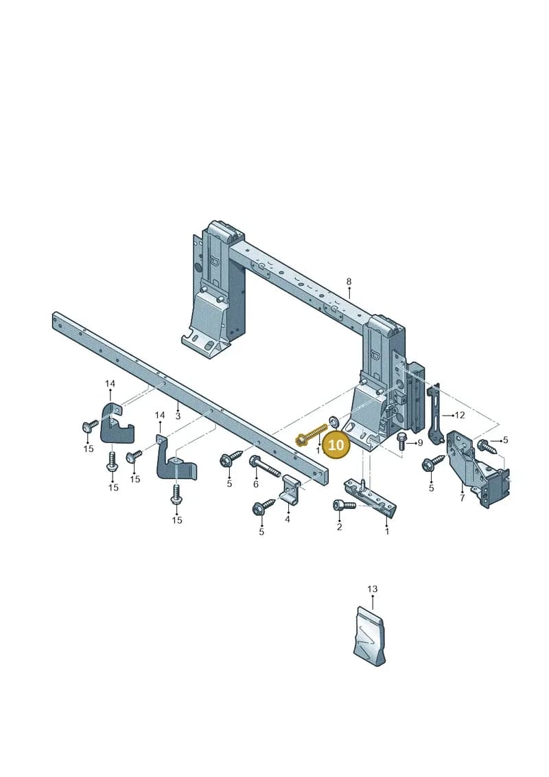 N90777103 — Audi R8 Spyder (2015-2024) diagram 872813110, position 10