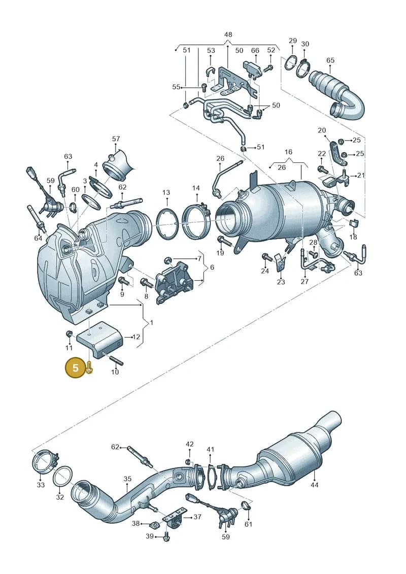 N90786503 — Audi A6 (2018-2025) diagram 430253640, position 5