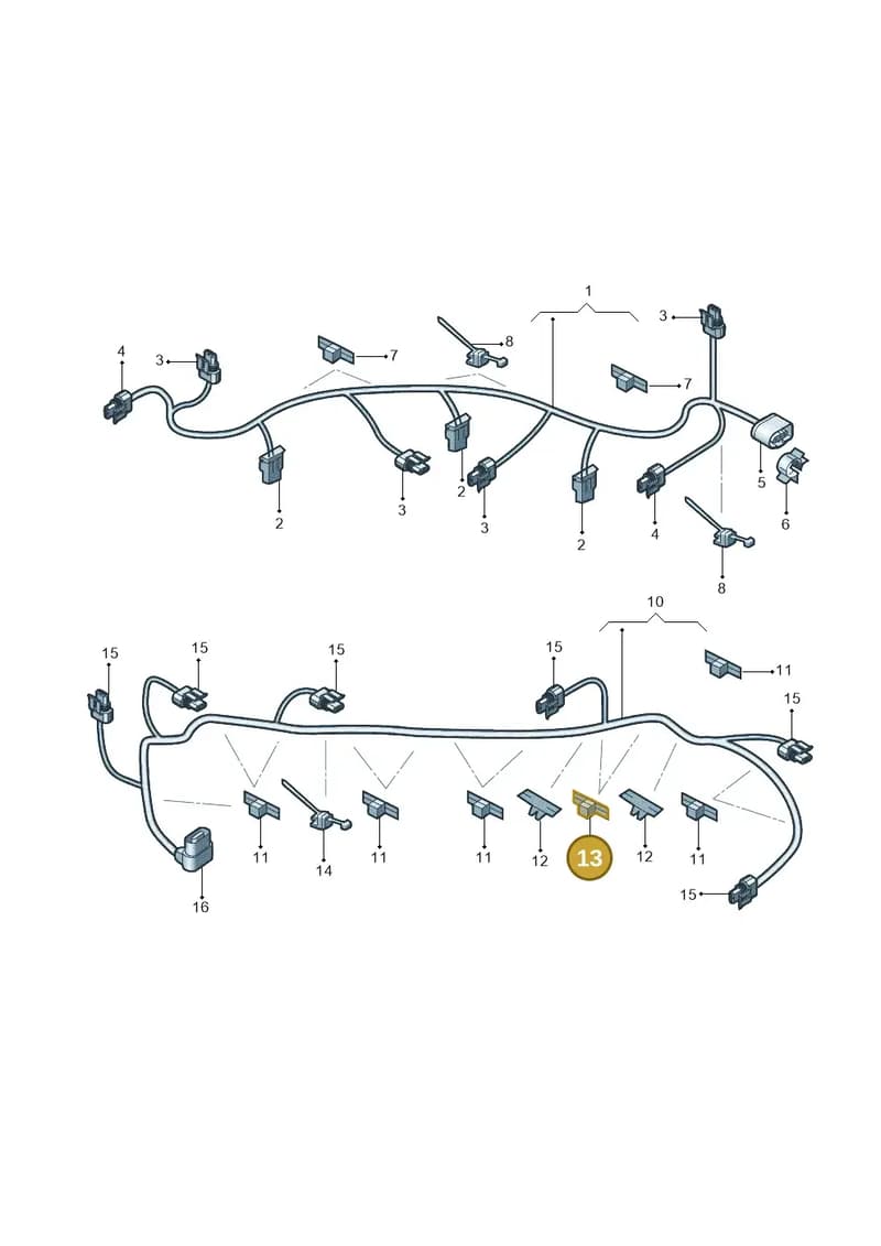 N90810101 — Volkswagen Touran (2015-2024) diagram 889971900, position 13