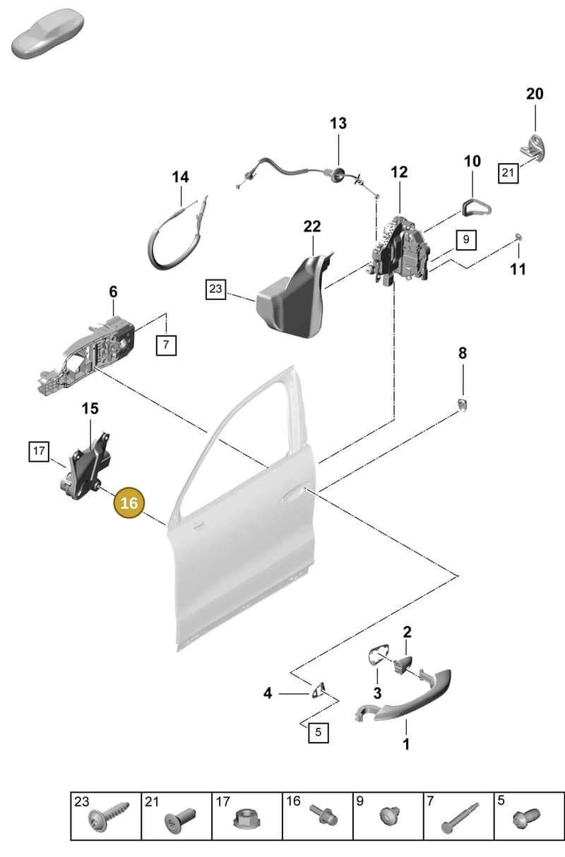 N90812702 — Porsche Cayenne Coupe (2023-2023) diagram p60804200, position 16
