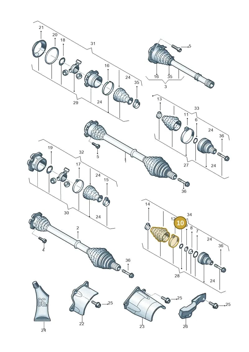 N90818201 — Audi RS6 qu. (2003-2004) diagram 264407250, position 10