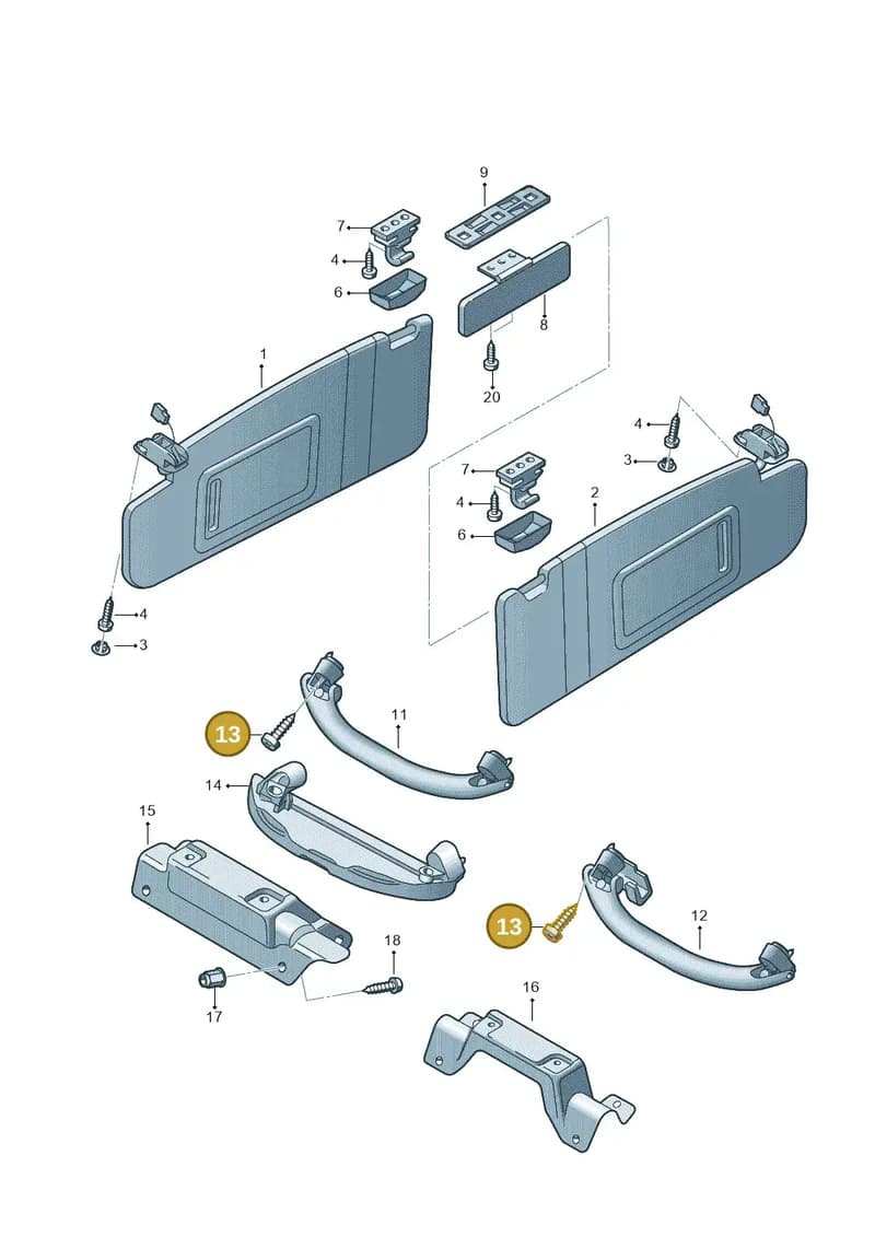 N90831101 — SEAT ALTEA                  07> (2006-) diagram 221857500, position 13