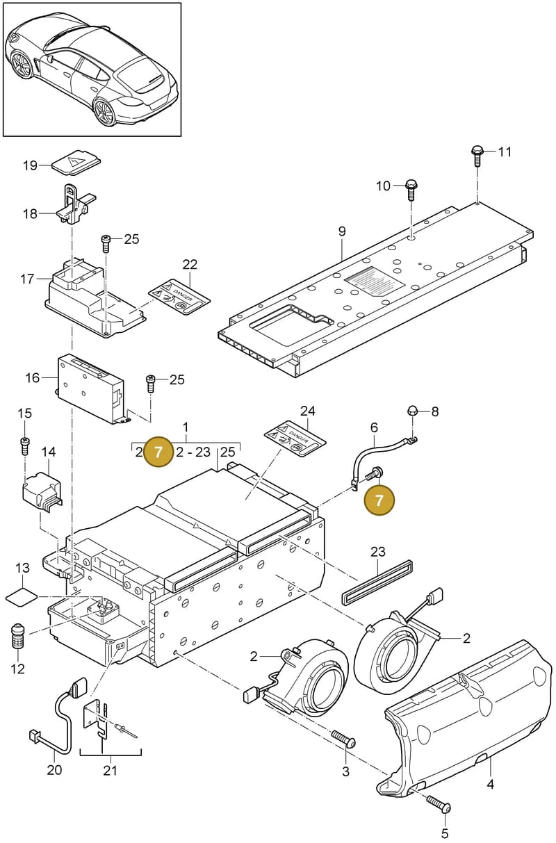 N90847903 — Porsche Panamera (2009-2016) diagram p35901040, position 7