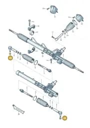 N90848404 Volkswagen Hexagon Nut Self-Locking with Washer