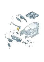 N90861801ZA2 Volkswagen Press Stud (Shetland ZA2)