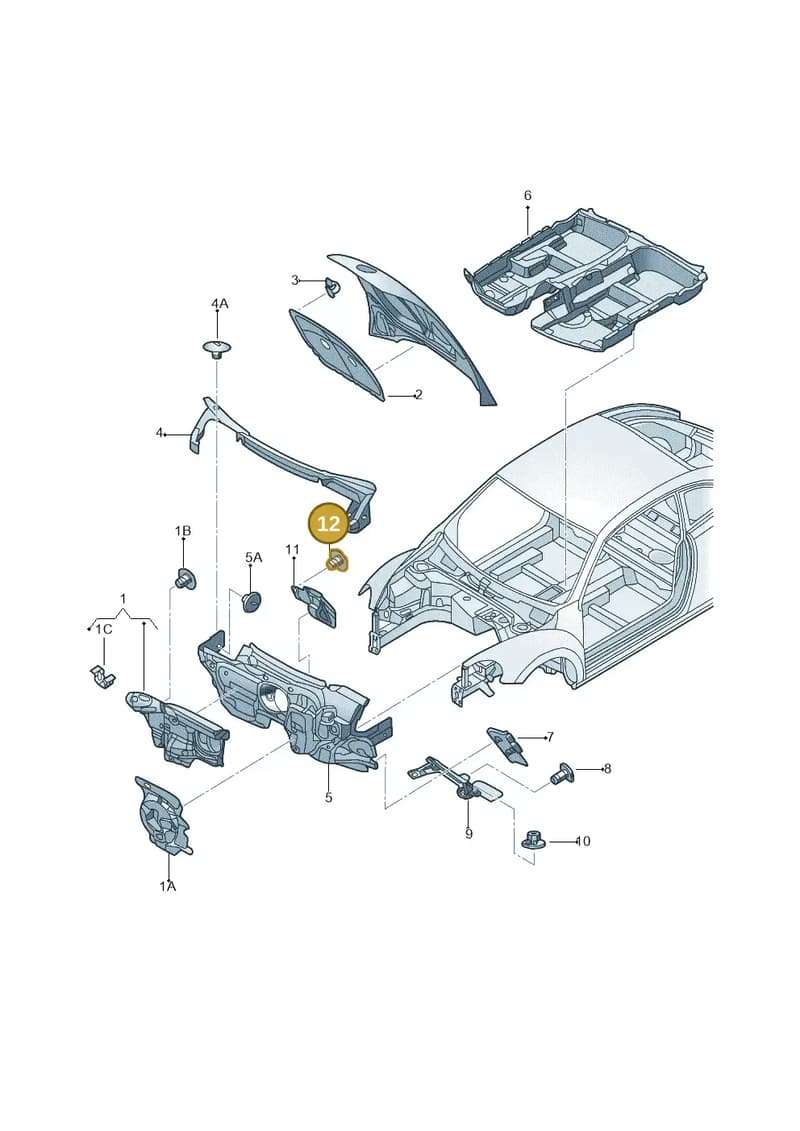 N90861801ZA2 — Volkswagen Beetle (2016-2019) diagram 715863200, position 12
