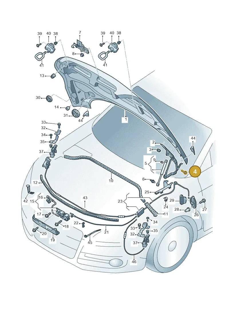 N90862303 — Audi TTRS Plus Coupe (2009-2014) diagram 676823000, position 4