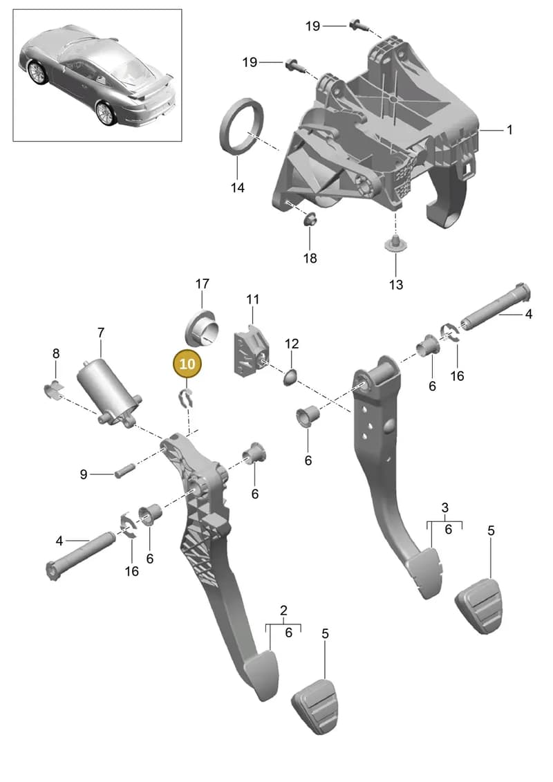 N90887402 — Porsche 911 (2013-2020) diagram p41702001, position 10