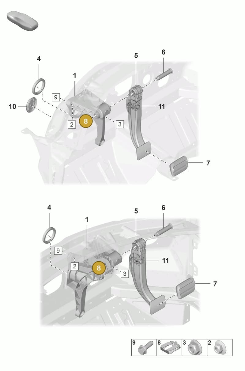 N90887402 — Porsche 911 (2018-2024) diagram p53702100, position 8