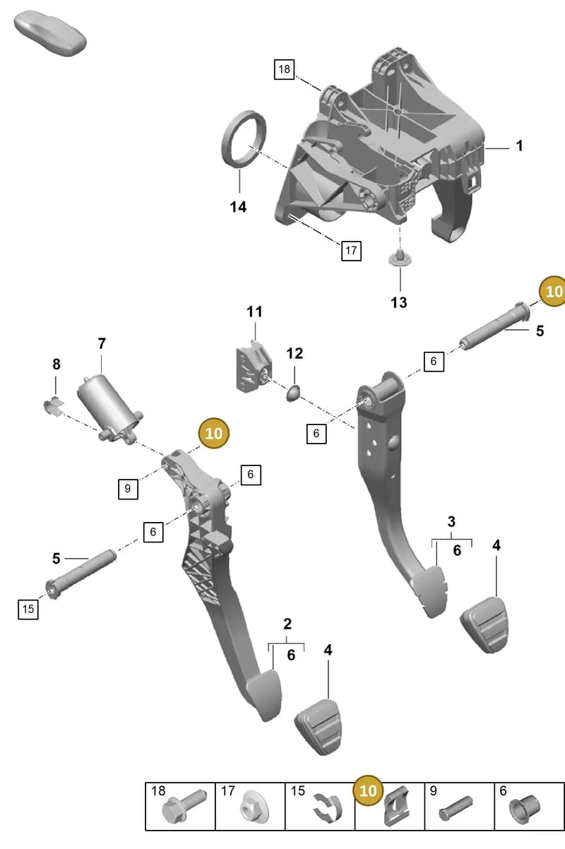 N90887402 — Porsche Boxster Spyder (2019-2020) diagram p55702000, position 10