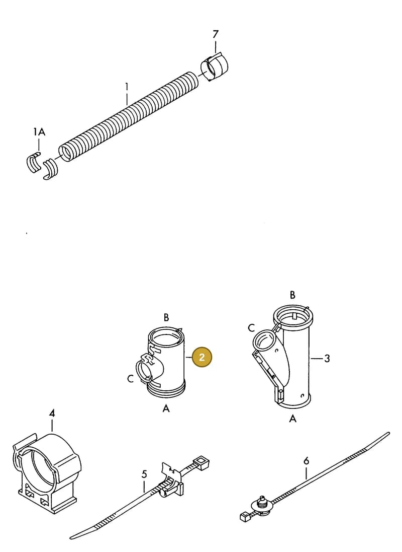 N90893101 — Audi 1J0 platform diagram 198979000, position 2