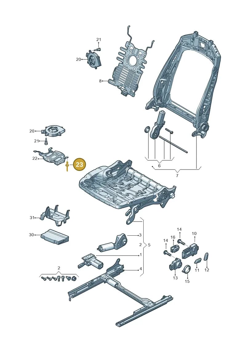N90895102 — Audi RS4 Avant (2017-2025) diagram 849959200, position 23