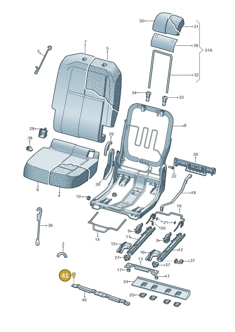 N90896203 — Skoda Yeti (2013-2017) diagram 481885500, position 41