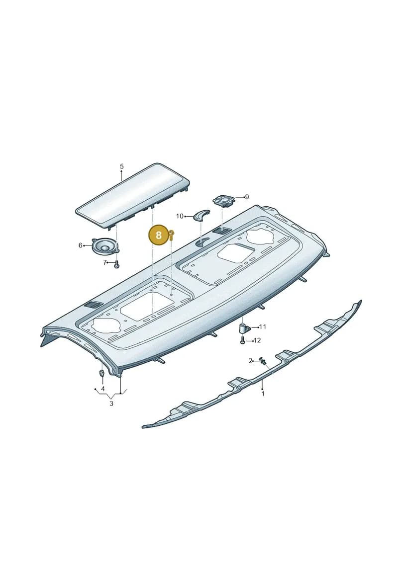 N90897402 — Audi RS5 Sportback (2017-2025) diagram 849863050, position 8