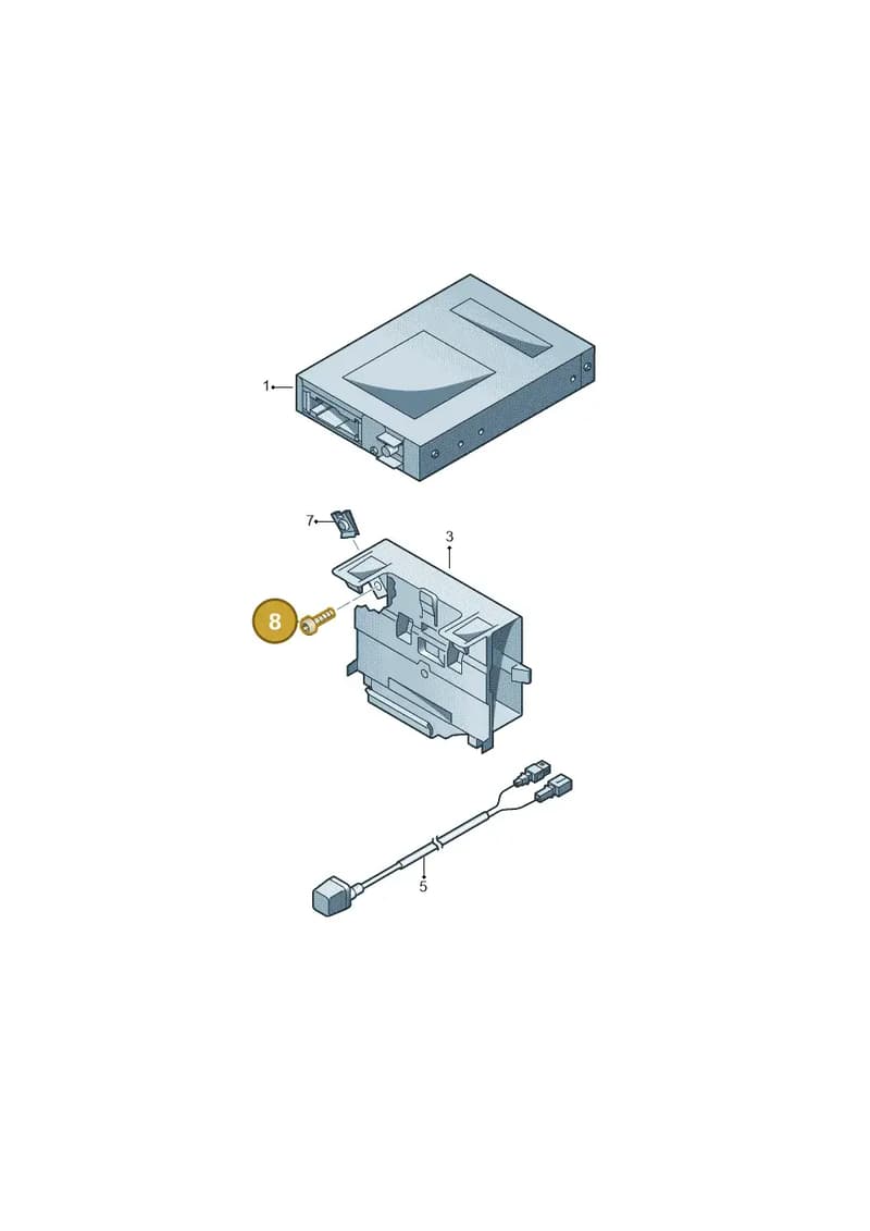 N90900401 — Volkswagen Tiguan (2011-2018) diagram 634907200, position 8