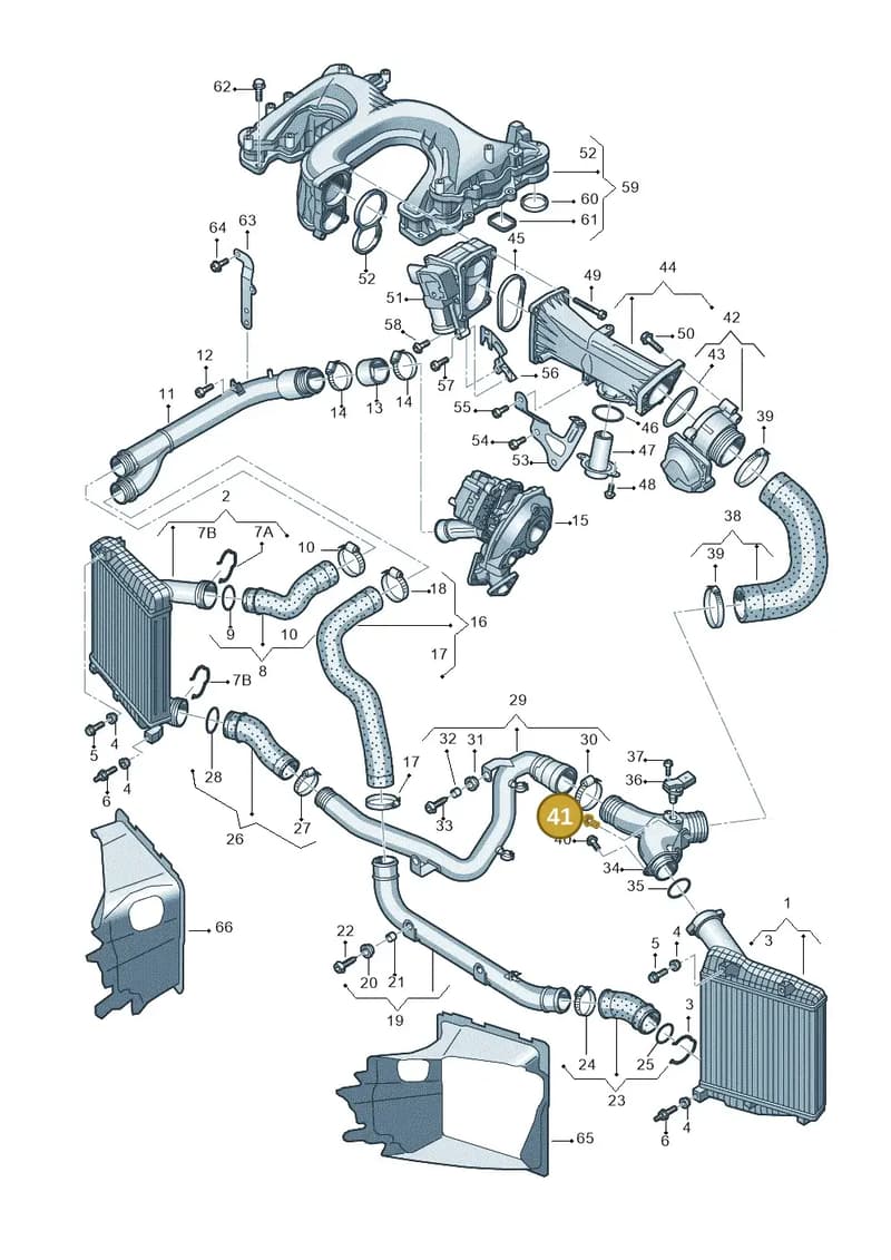 N90900401 — Audi Q7 qu. 3.0 TDI (2009-2015) diagram 675145480, position 41