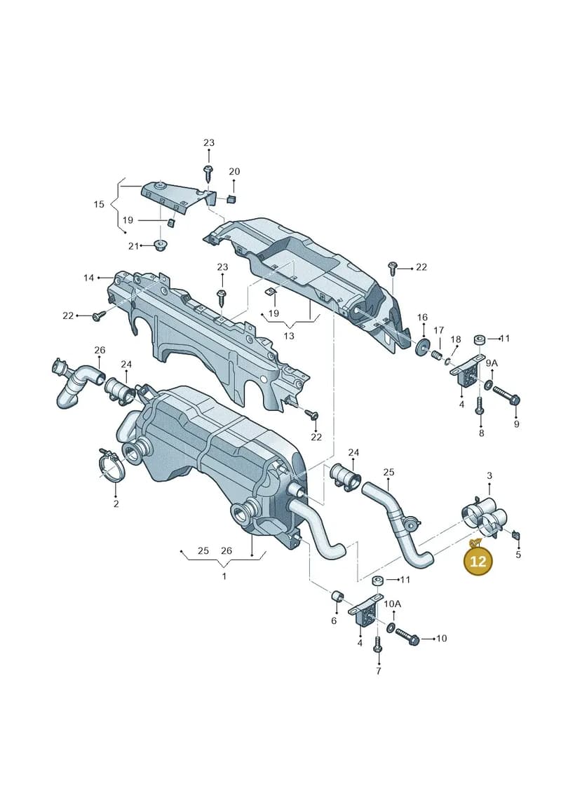 N90900401 — Audi R8 qu. 5.2 (2012-2015) diagram 618253700, position 12
