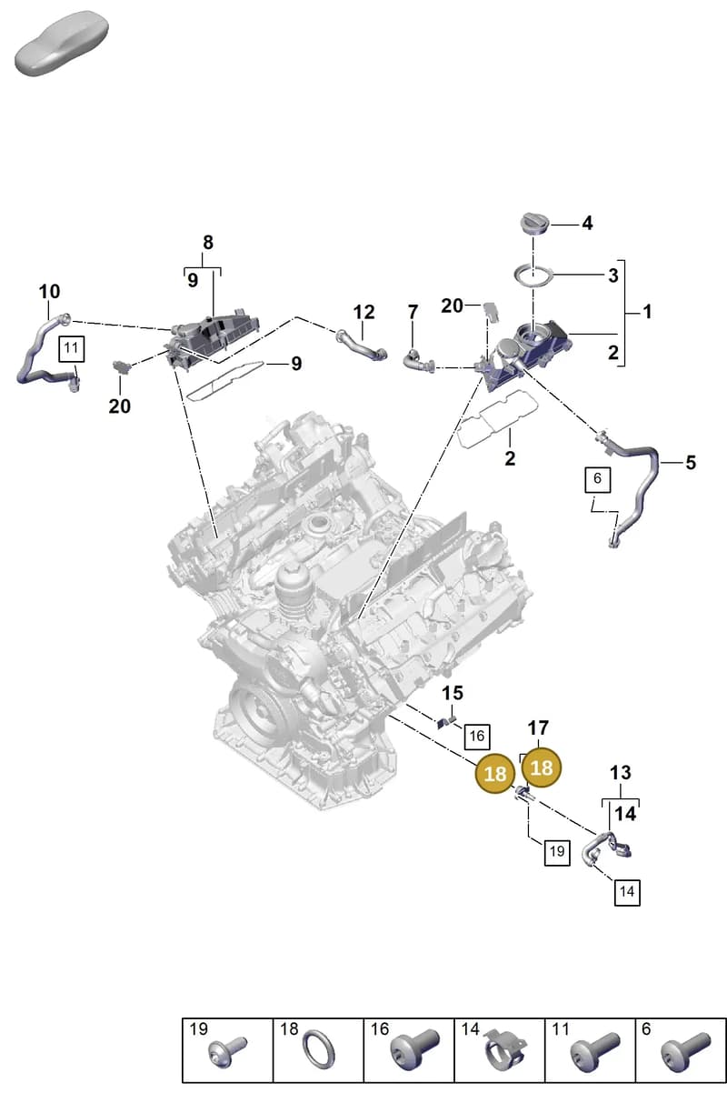 N90925002 — Porsche Panamera (2023-2025) diagram p62107400, position 18