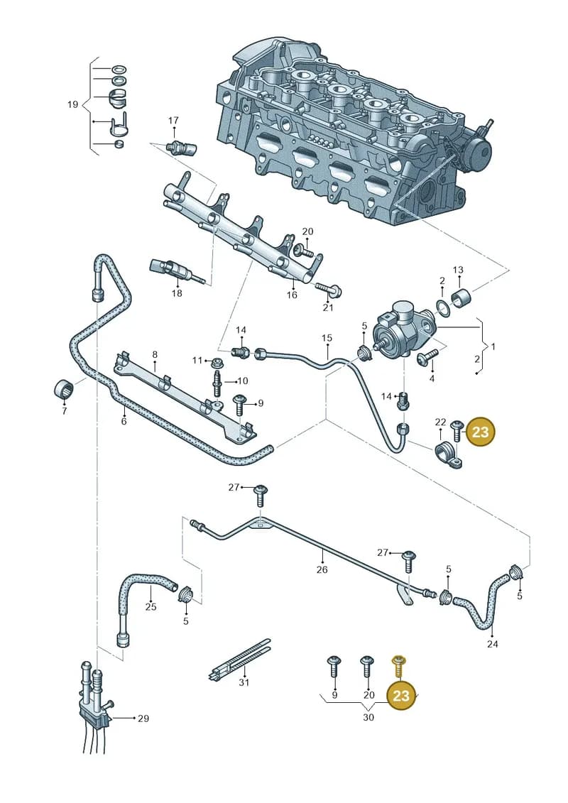 N90925202 — Skoda Yeti (2013-2017) diagram 646133240, position 23