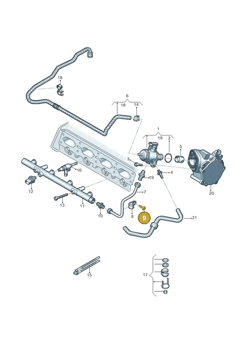 N90925202 — Skoda Octavia (2017-2020) diagram 884133550, position 9