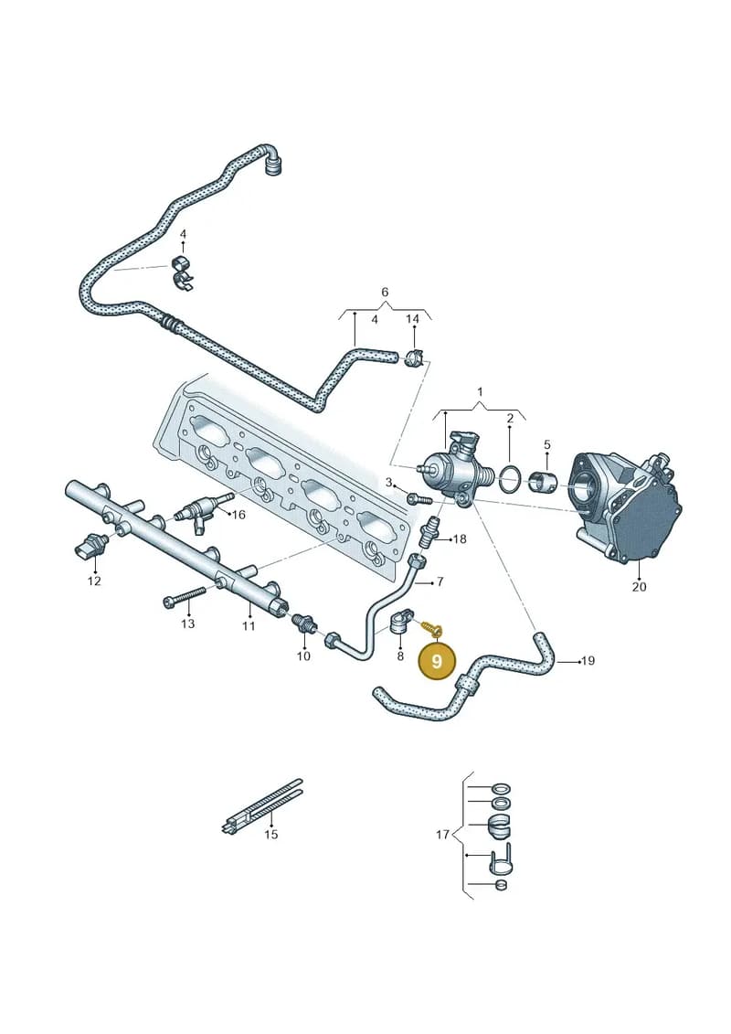 N90925202 — Skoda Octavia (2017-2020) diagram 884133600, position 9