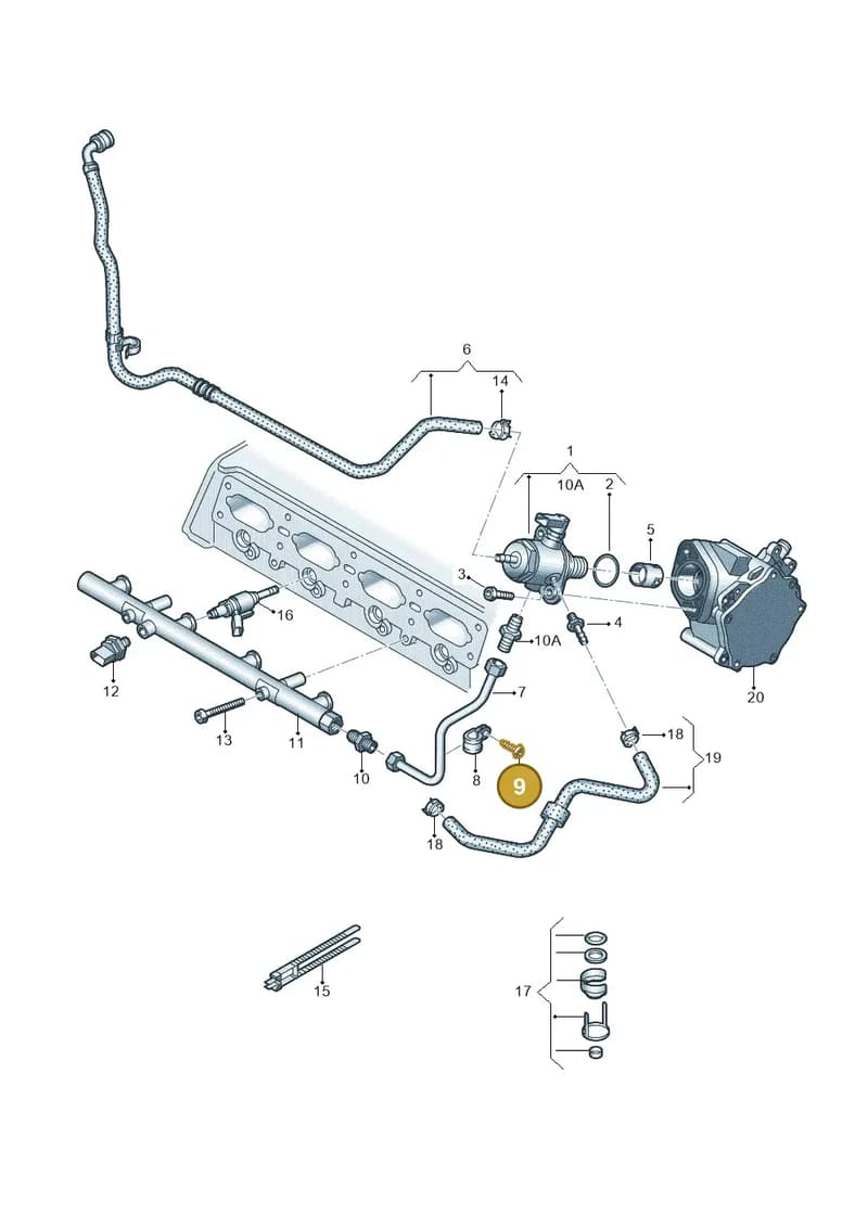 N90925202 — Skoda Octavia (2017-2020) diagram 746133550, position 9