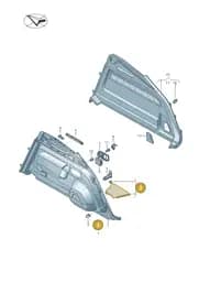 N90927501 Volkswagen Spreader Rivet