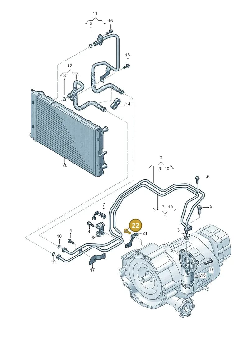 N90929202 — Audi A5 Sportback (2011-2017) diagram 724317440, position 22