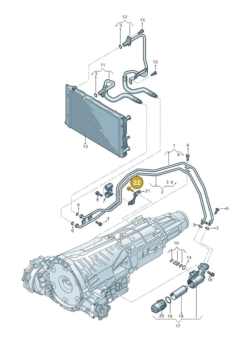 N90929202 — Audi Q5 qu. 2.0 TDI (2012-2017) diagram 724317500, position 22