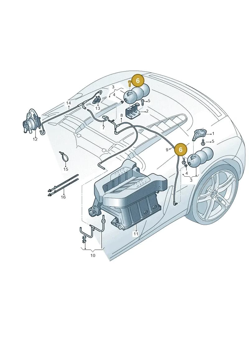 N90939303 — Audi R8 qu. 5.2 (2012-2015) diagram 618133120, position 6