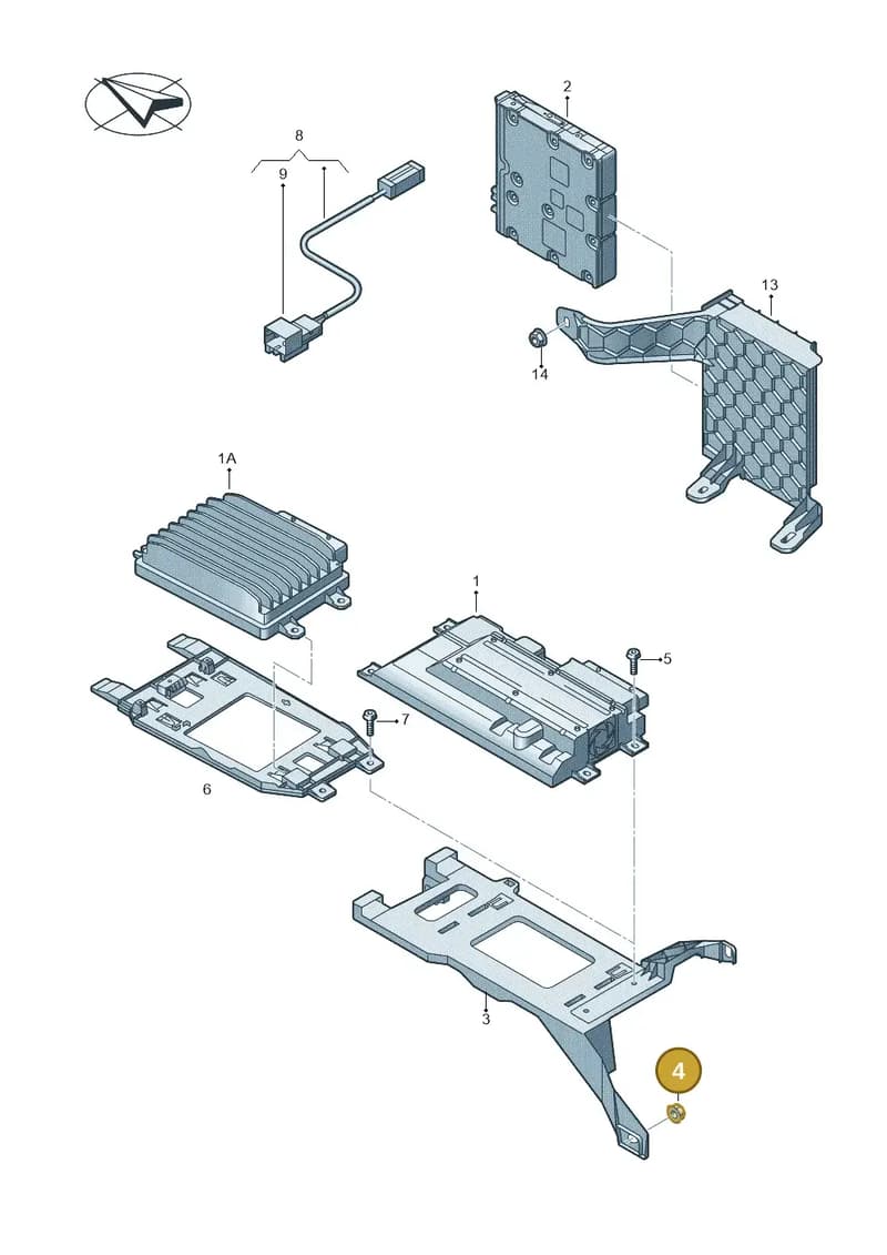 N90946402 — Audi RS4 Avant (2017-2025) diagram 849035040, position 4