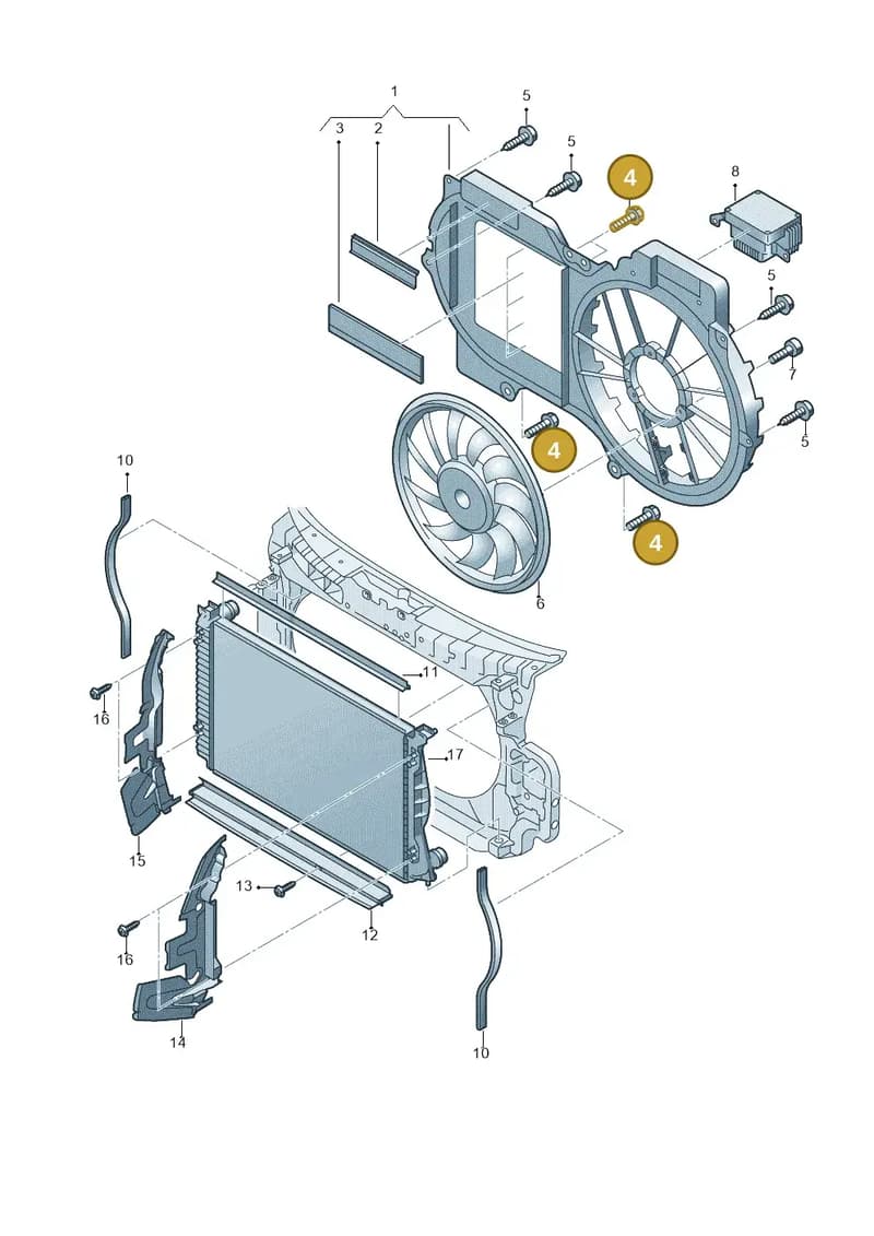 N90955801 — Audi A6 2.7 TDI (2008-2011) diagram 448121910, position 4