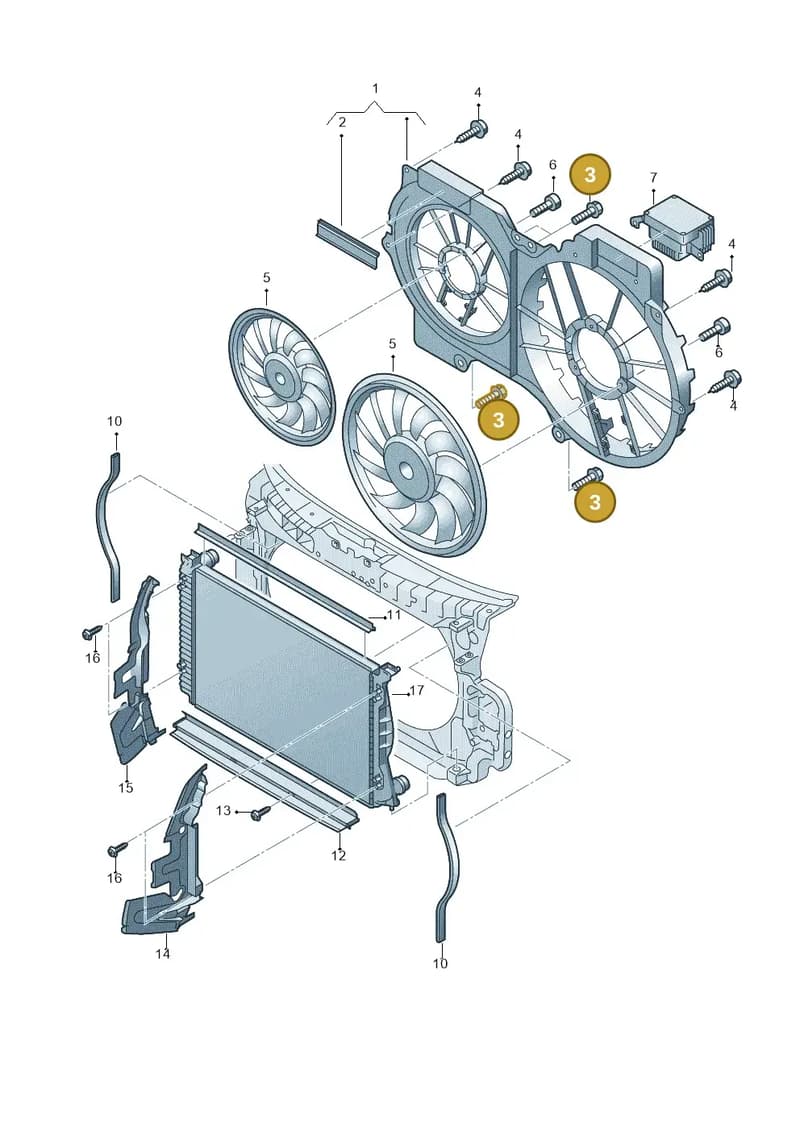 N90955801 — Audi A6 2.7 TDI (2008-2011) diagram 448121920, position 3