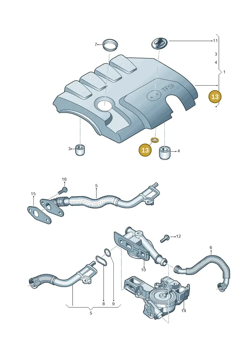 N90962502 — SEAT Altea XL (2013-) diagram 777103720, position 13