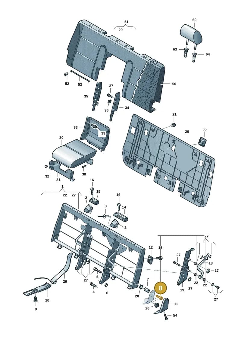 N90972004 — Volkswagen Transporter Multivan (2019-2024) diagram 7em885600, position 8