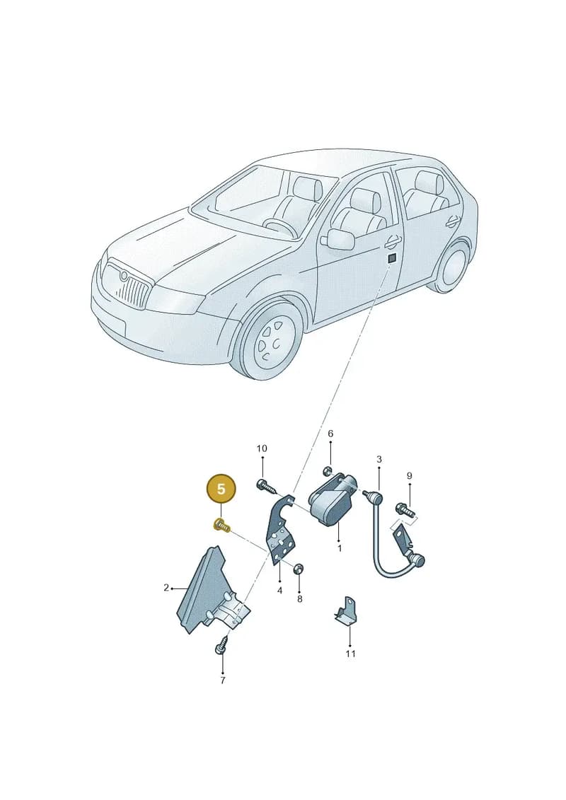 N90976601 — SEAT IBIZA                  06> (2005-) diagram 225941250, position 5