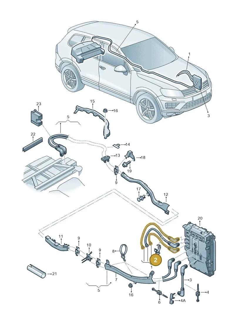 N90980901 — Volkswagen Touareg (2014-2018) diagram 787901300, position 2
