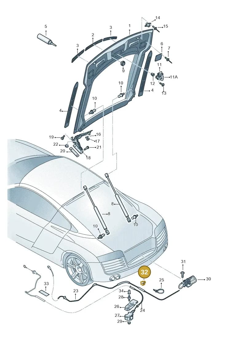 N90997501 — Audi R8                08> (2007-) diagram 618827300, position 32