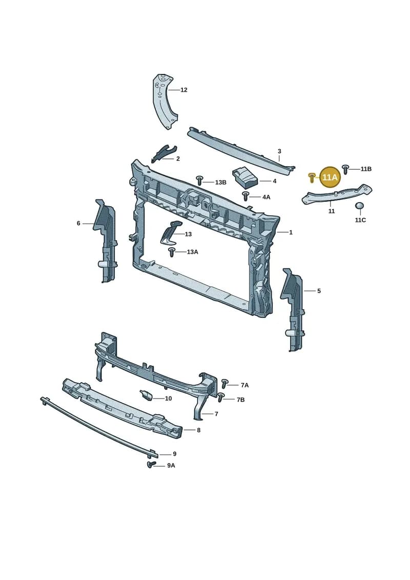 N90999504 — Skoda Rapid (2012-2022) diagram 740805005, position 11A