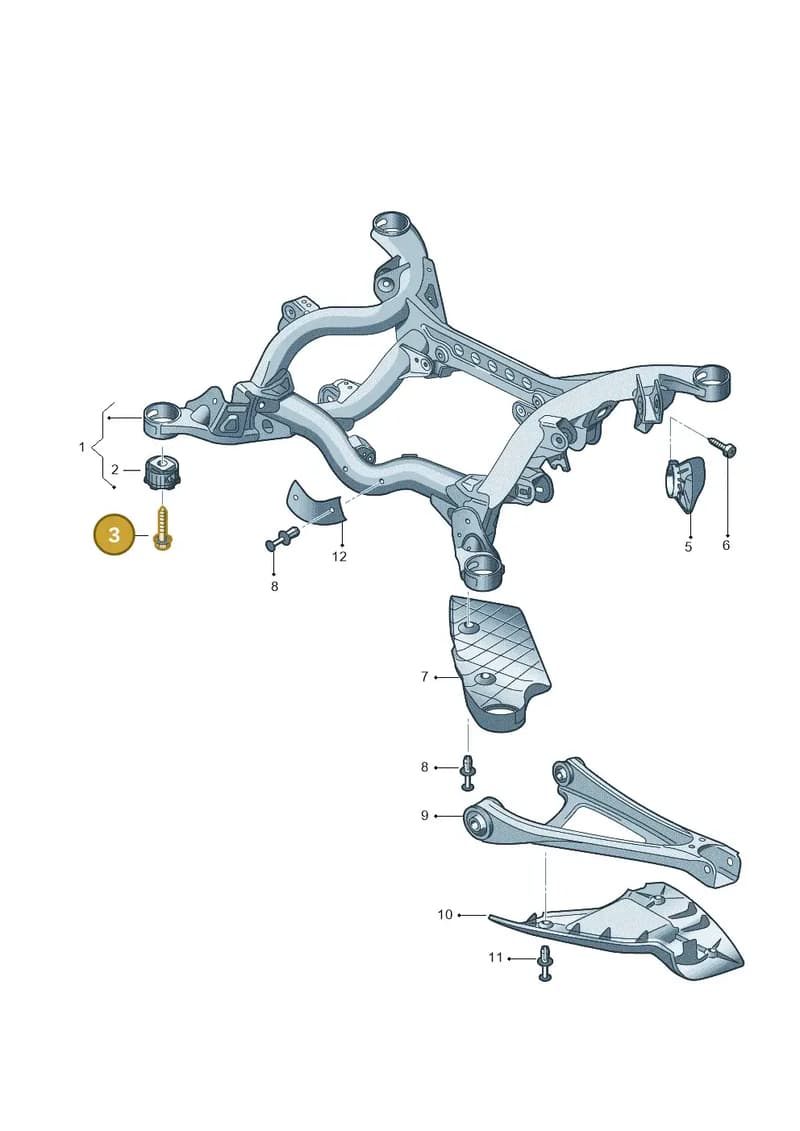 N91001302 — Audi Q7 qu. 3.0 TDI (2009-2015) diagram 274599050, position 3