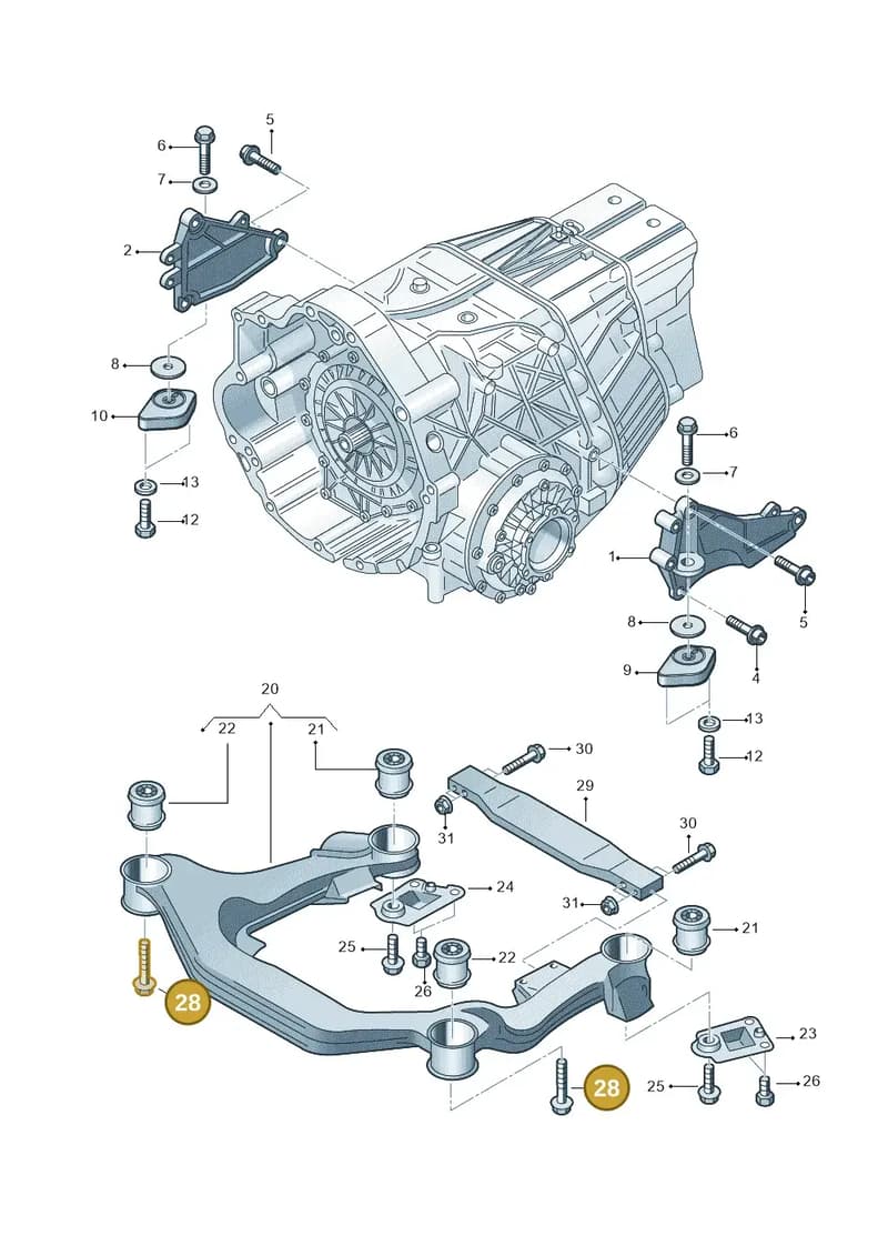 N91001302 — Audi A8/S8/qu. lang    08> (2007-) diagram 291399750, position 28