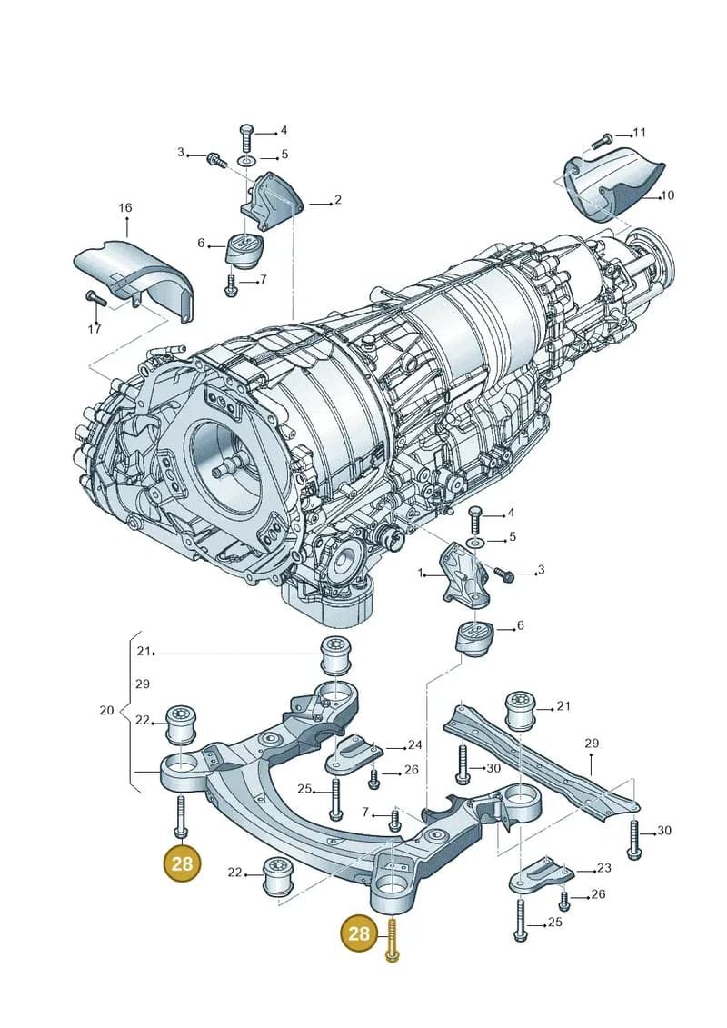 N91001302 — Audi A8/S8/qu. lang    08> (2007-) diagram 448399800, position 28