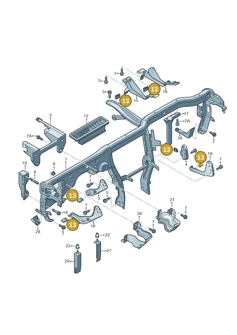 N91001801 — Audi Q5 qu. 2.0 TDI (2012-2017) diagram 620857000, position 13