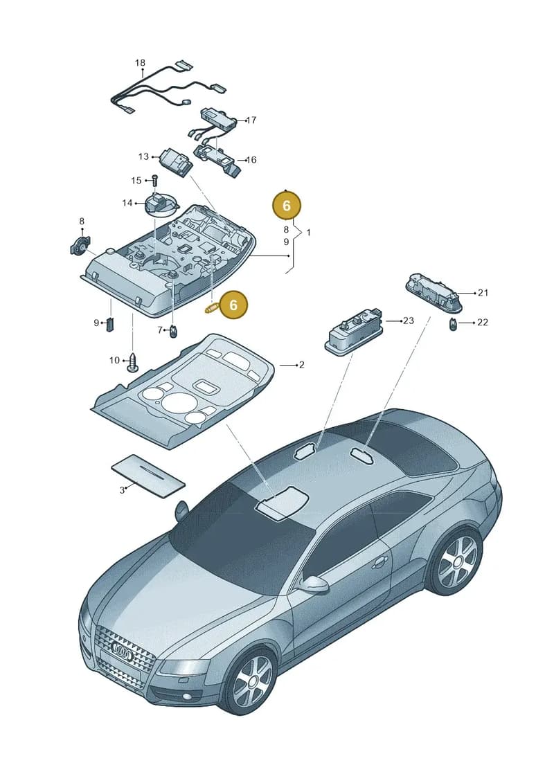 N91008001 — Audi RS4 Av. qu. 4.2 (2012-2015) diagram 620947000, position 6