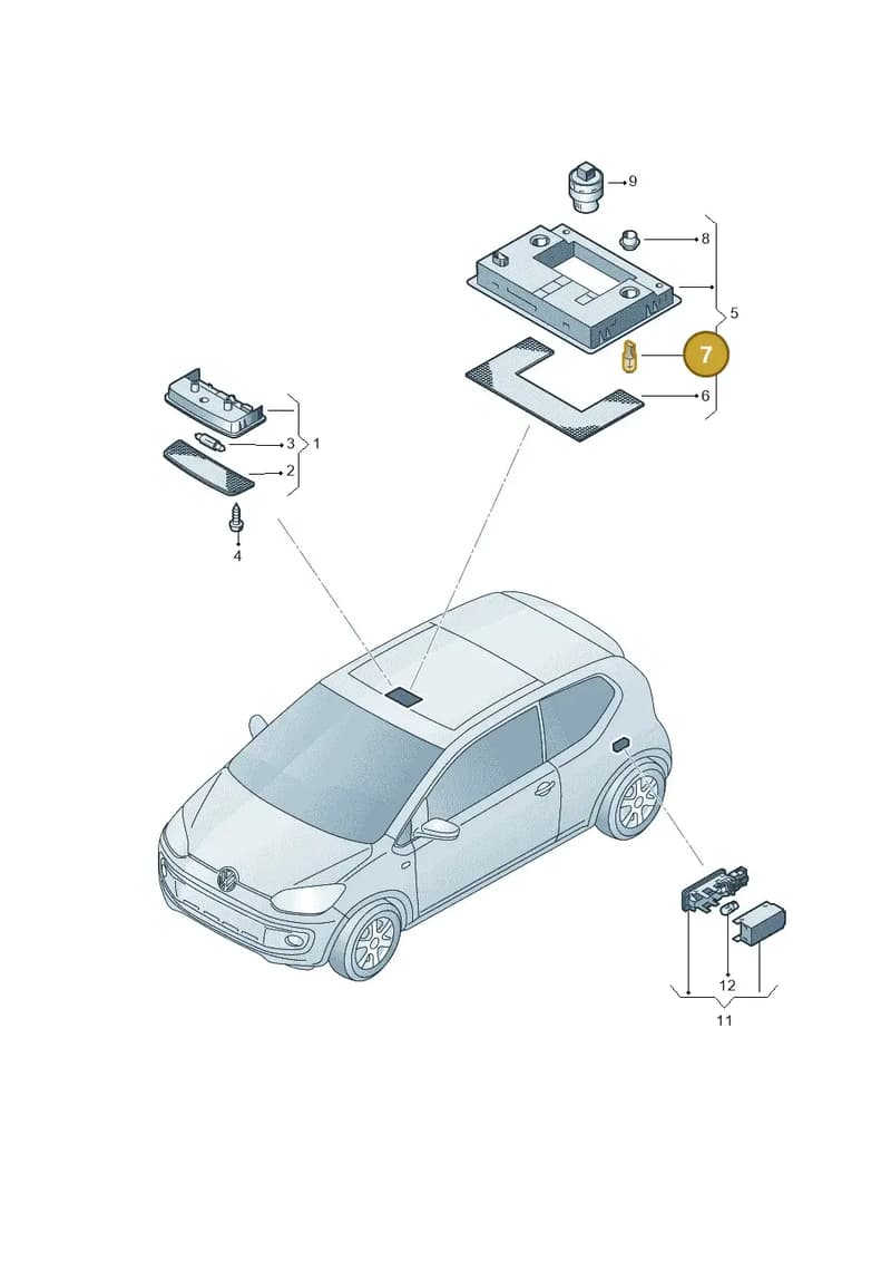 N91008001 — Volkswagen Up! 1.0 TSI (2013-2017) diagram 723947000, position 7