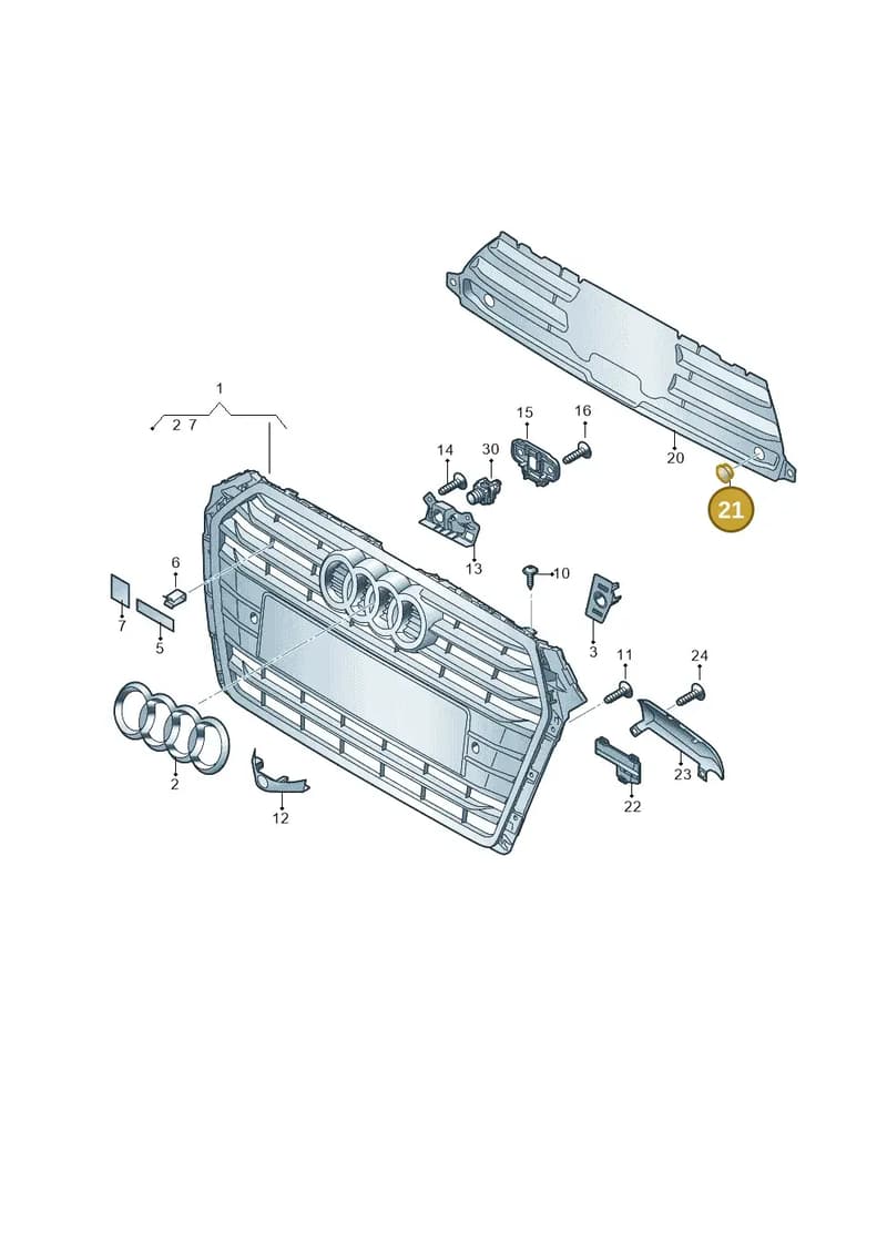N91012601 — Audi A4 (2015-2025) diagram 849853300, position 21